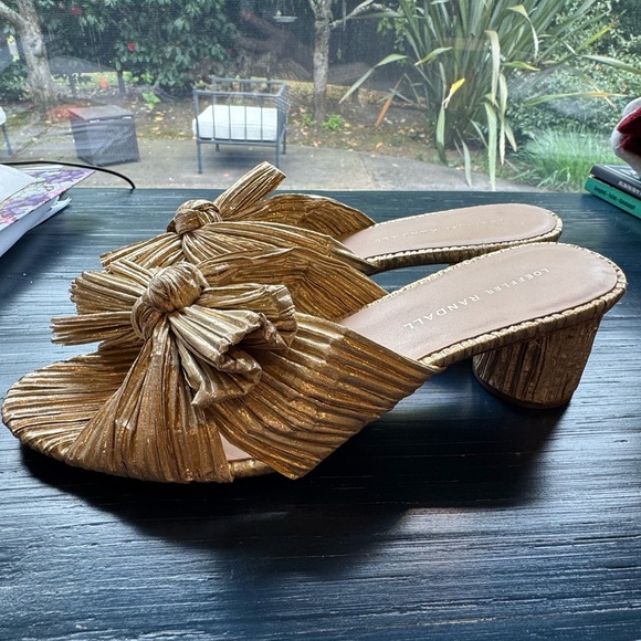Loeffler Randall Shoes - Loeffler Randall Emilia Knot Slide in Gold